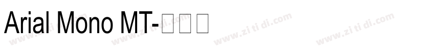 Arial Mono MT字体转换